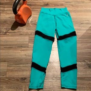 Aqua color abs2b leggings